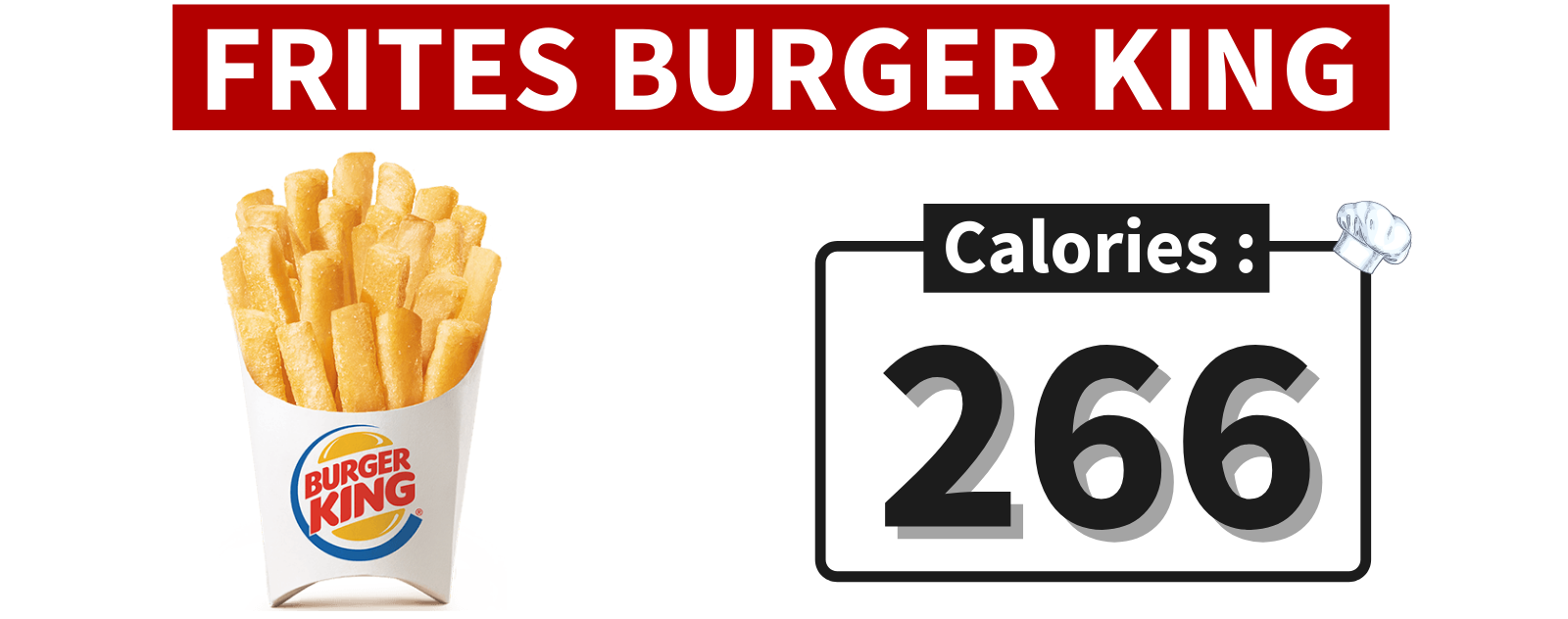 Calories Frites Burger King