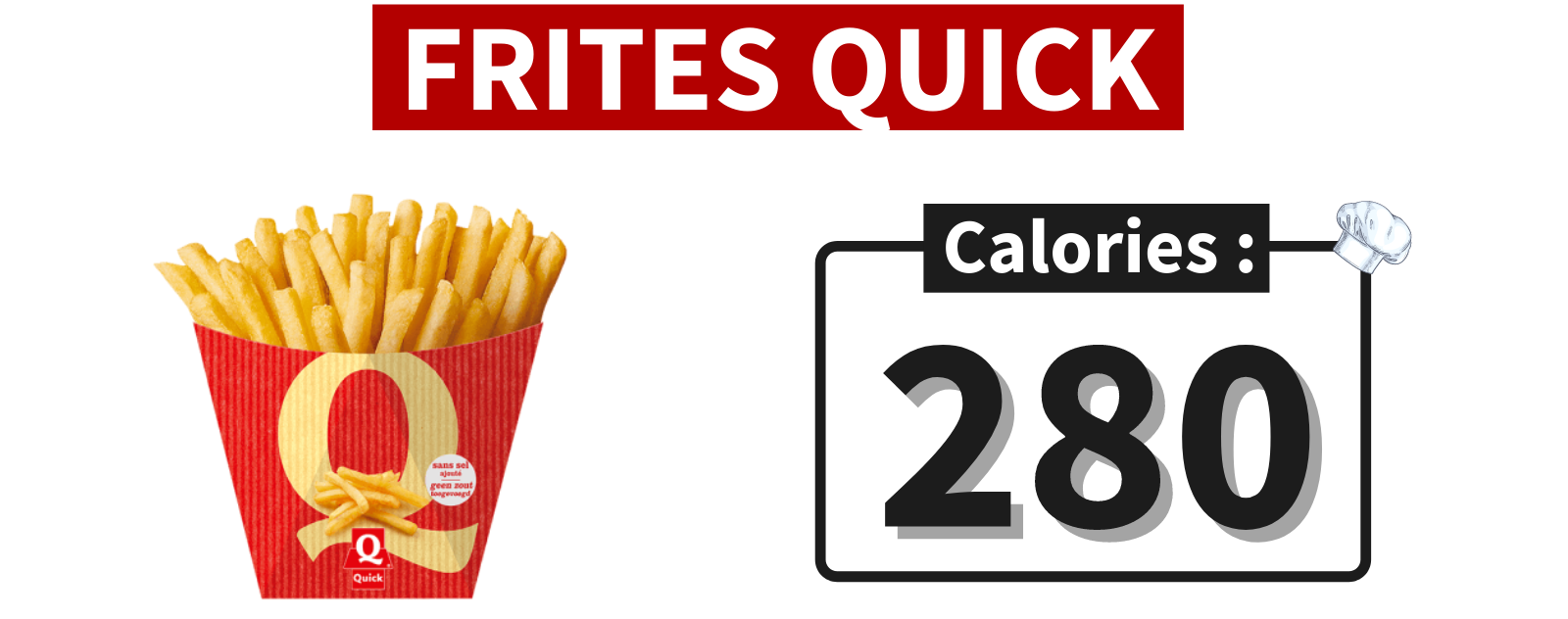 Calories des Frites de Quick