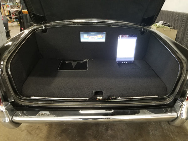 Johnny Cash Rolls-Royce with Tesla systems - trunk with protective covers off