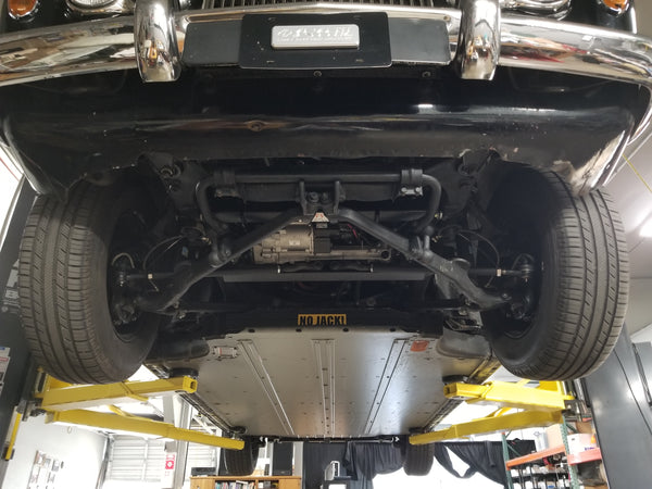 Johnny Cash Rolls-Royce with Tesla battery pack - view from underneath