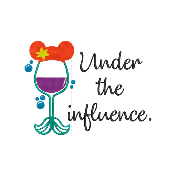 Download Disney Princess Ariel Inspired Wine Glasses Machine Embroidery Design Mouse More Boutique