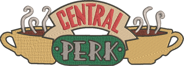 Friends Tv Inspired Machine Embroidery Design Central Perk Coffee Sh Mouse More Boutique