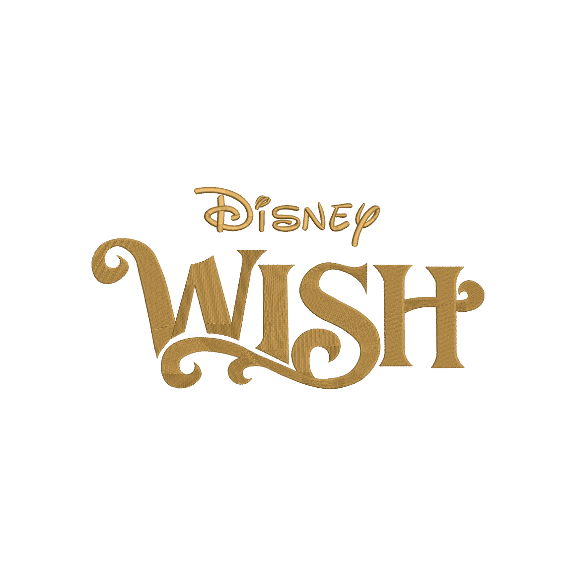 Disney's Newest Cruise Ship - WISH logo Machine Embroidery Design. 4 s