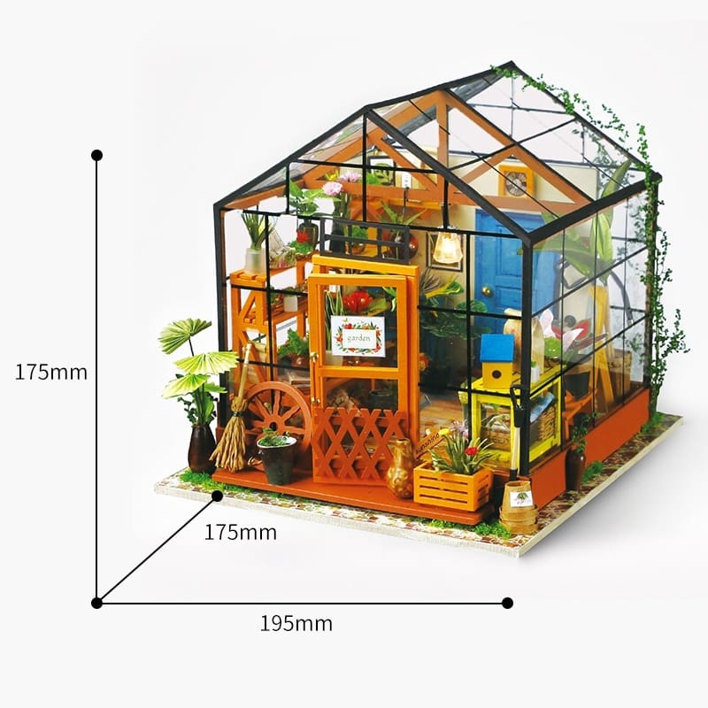 KingPuzzles 5 Kinds DIY Doll House with Furniture