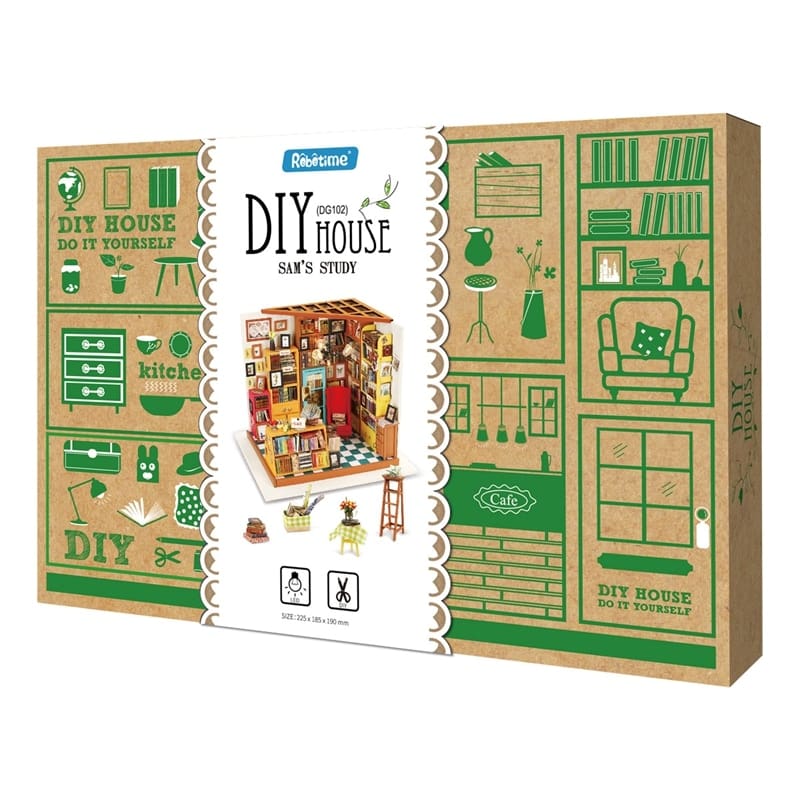 KingPuzzles 5 Kinds DIY Doll House with Furniture