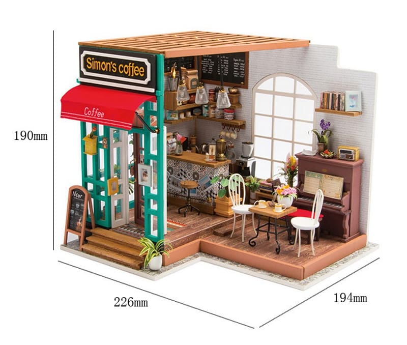 KingPuzzles 5 Kinds DIY Doll House with Furniture