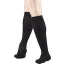 Image of Truform 8808 Anti-Embolism Knee Length Closed Toe 18 mmHg  Stockings, Black, Large (Pack of 2)