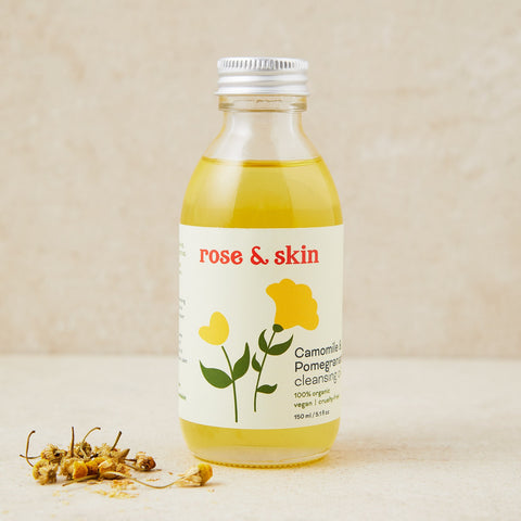 rose and skin organic cleansing oil