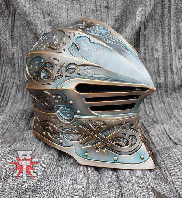 helmets arthammer larp workshop tzeentch chaos helmet