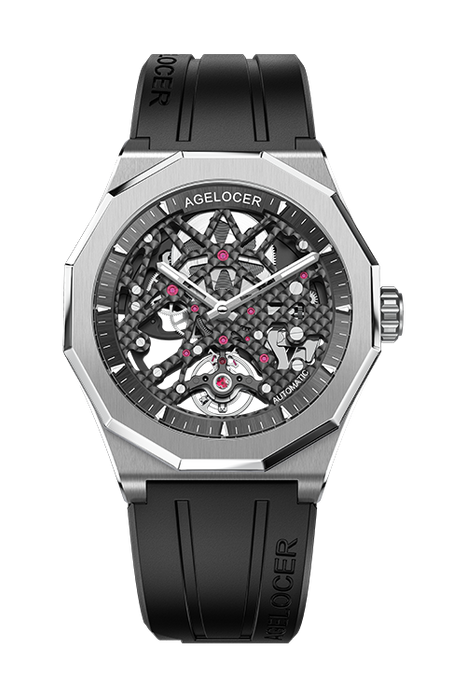 Agelocer Fashion スクエアウォッチ 男性腕時計 日付表示 3301A1