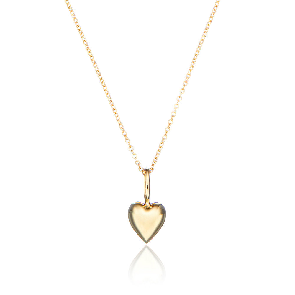 Gold Heart Pendant Necklace