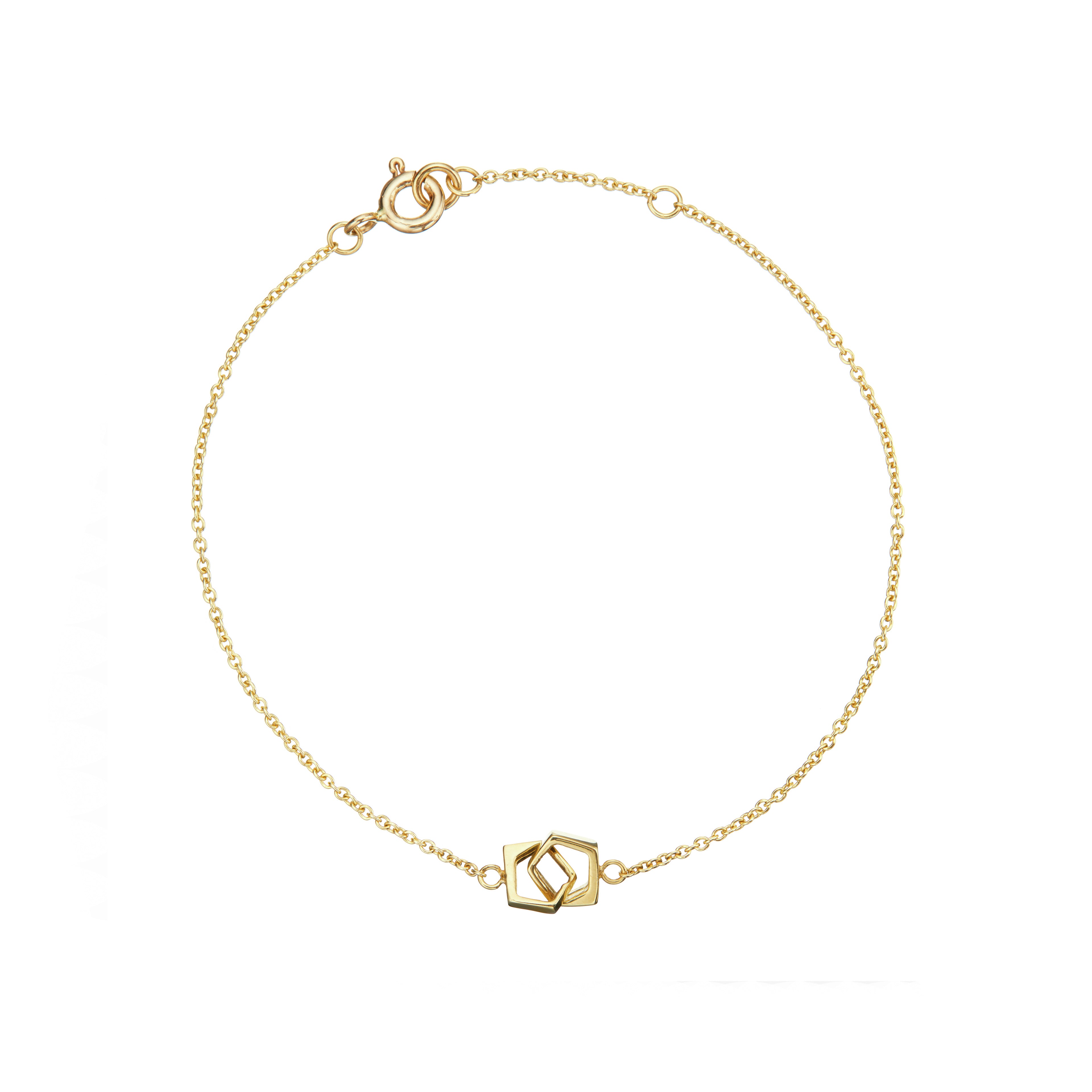 Solid Gold Love Link Bracelet