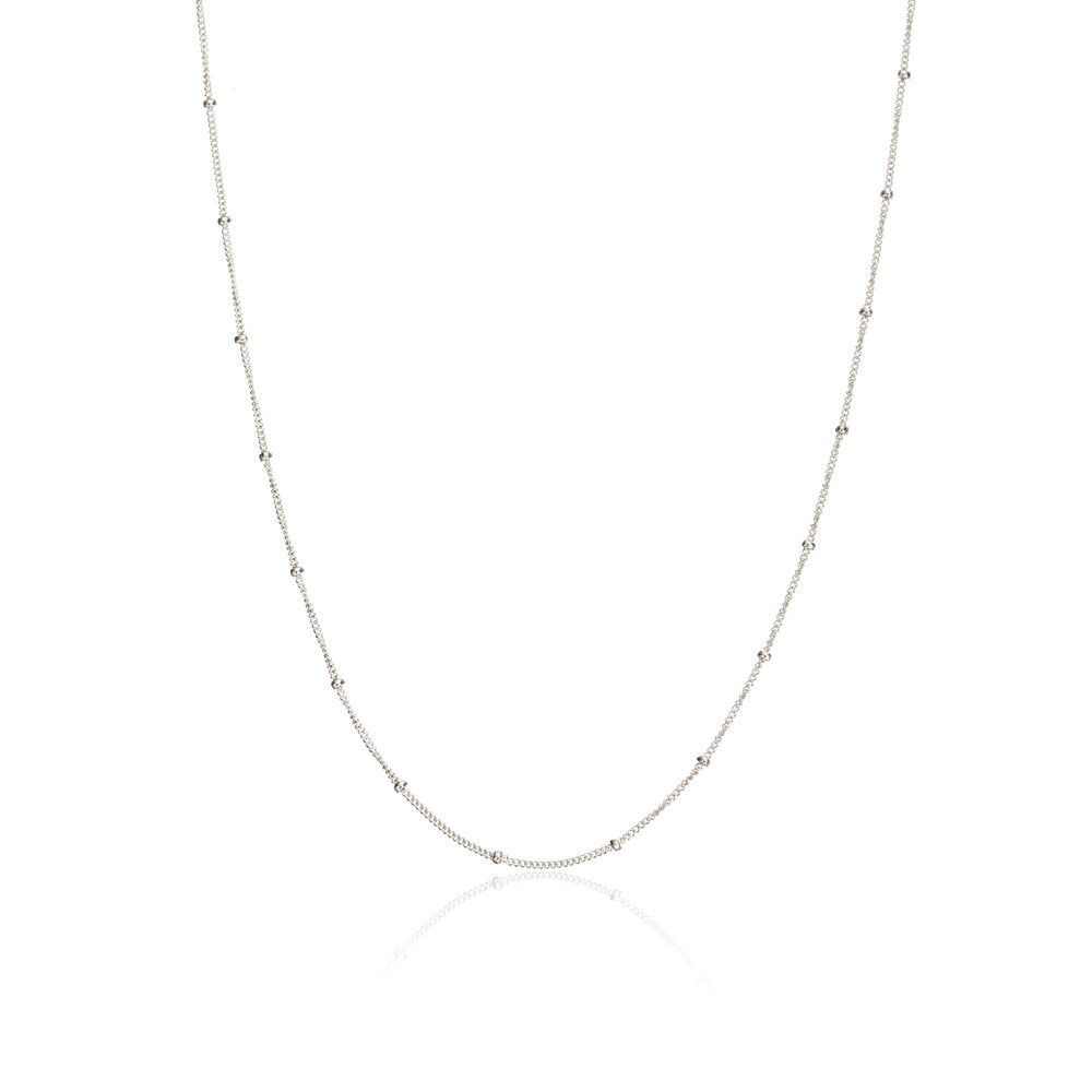 Silver Satellite Chain Necklace