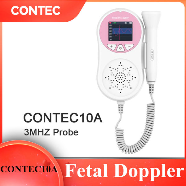 CONTEC10B New Pocket Fetal doppler 2Mhz handheld pregnant heart
