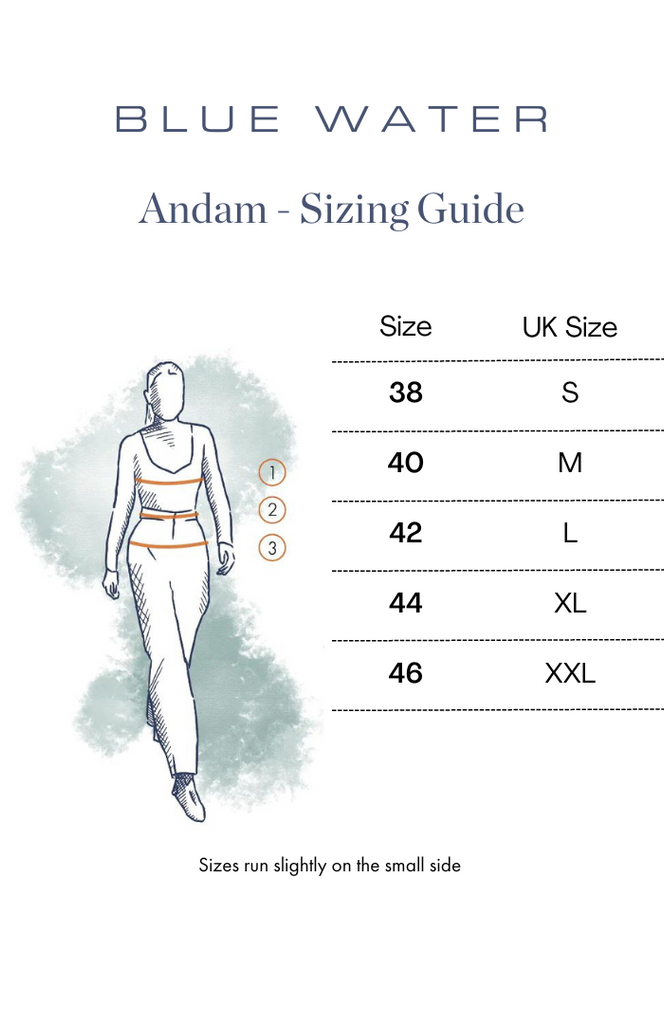 ASndam clothing size guide