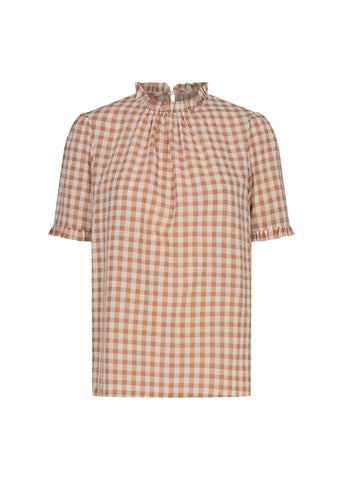 Canela Gingham Blouse