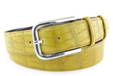 Yellow Mock Croc Jeans Belt