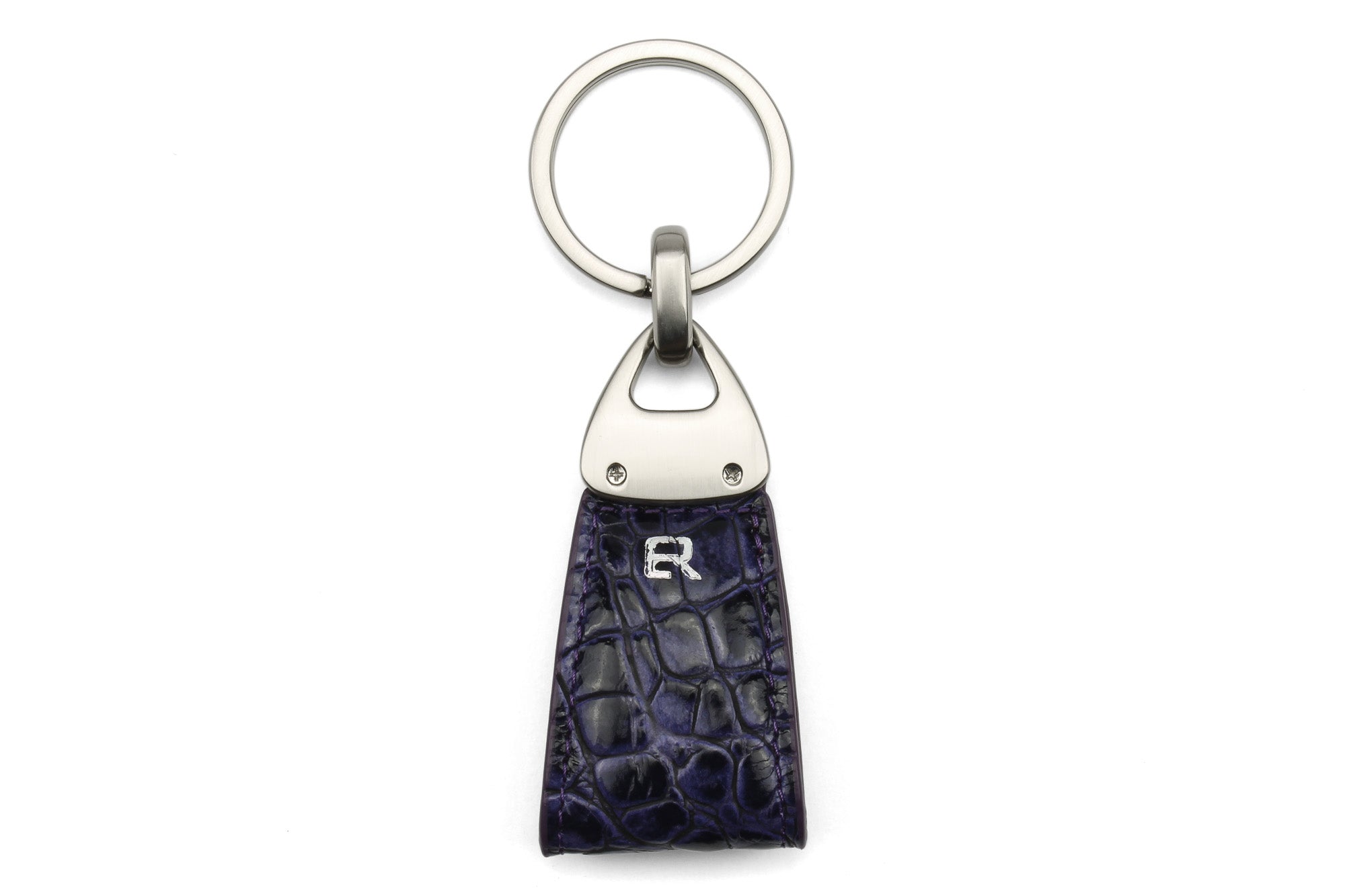 Download Deep Purple mock crocodile Triangle keychain | Elliot Rhodes