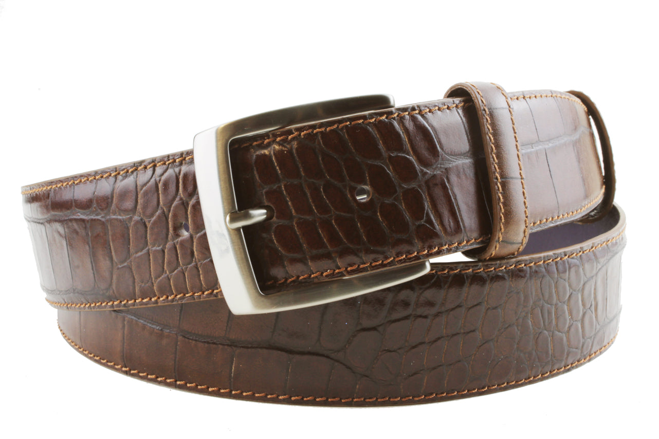 tan croc belt