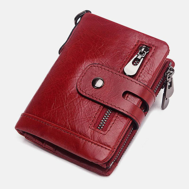 Multifunctional Genuine Leather RFID Bifold Wallet – Egratbuy