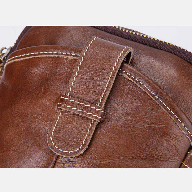 Retro Genuine Leather Messenger Bag