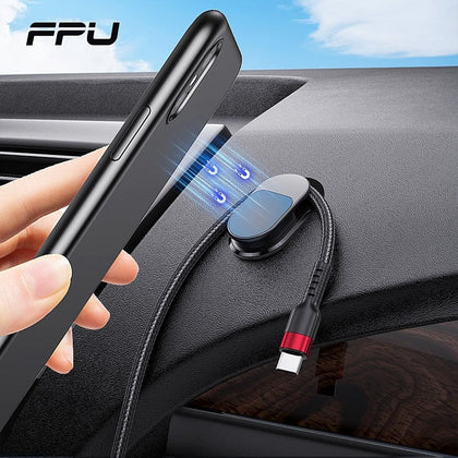 FPU Magnetic Car Phone Holder For Mobile Car Mount Magnet Phone Holder GPS Stand Support For iPhone 11 Pro XS MAX Xiaomi in Car - Go Buy Dubai