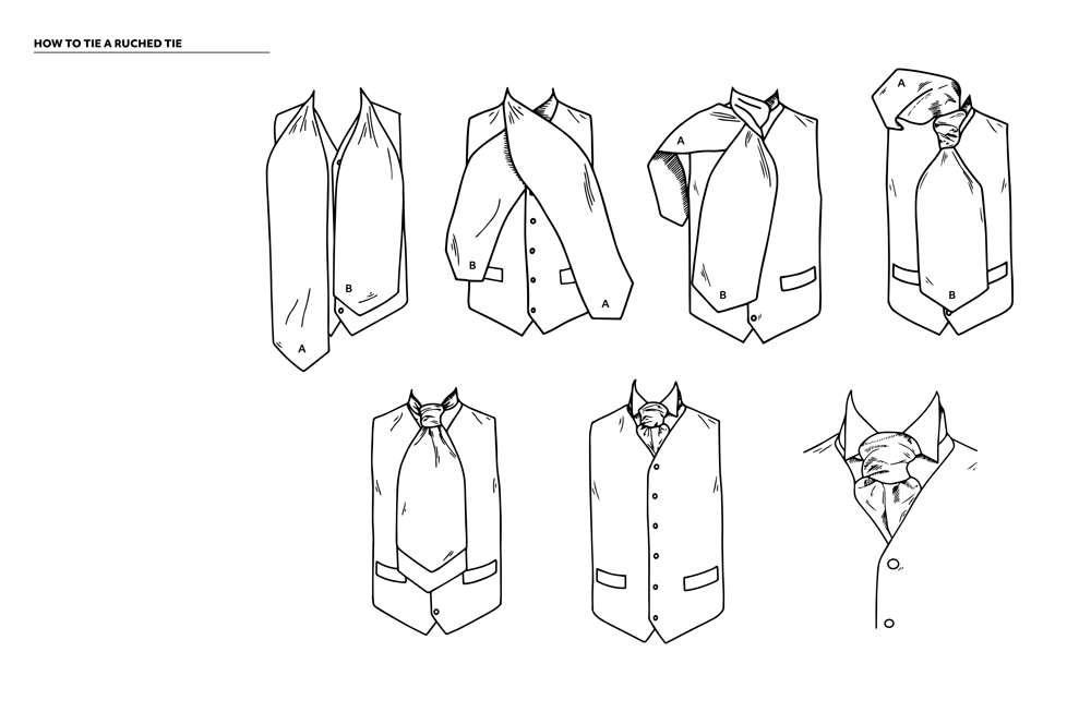 How to tie cravats, ruched ties, and bow ties