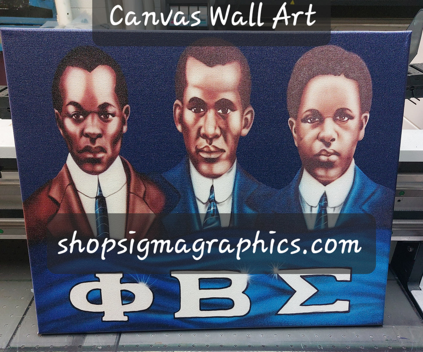 Phi Beta Sigma Founders Canvas Art Sigma Graphics