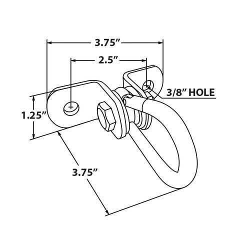 Black Snap Hook Swing Hanger Specs