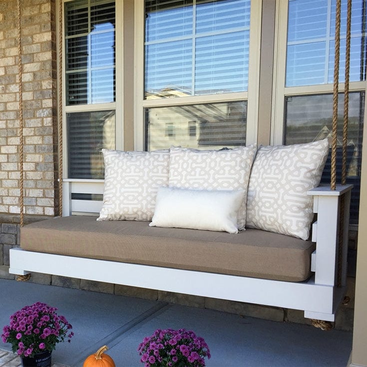 Lowcountry Swing Beds Crib, A-Grade Cedar, Early American Stain, The Sullivan's Island Daybed Swing