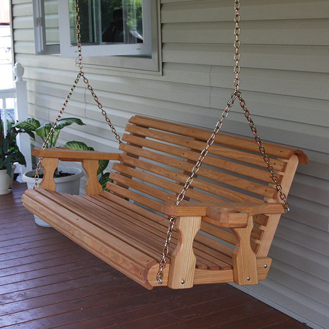 amish porch swing with stand