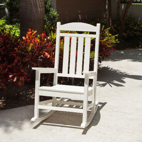 large white rocking chair