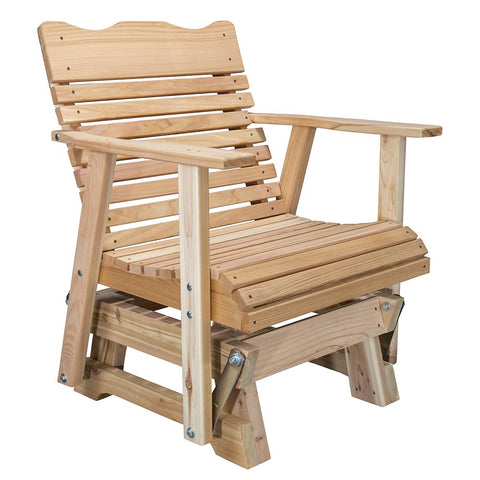 outdoor wood glider chairs