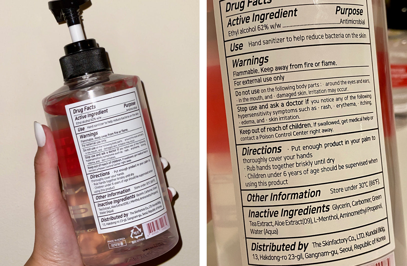 safe sanitizer ingredients with no methanol