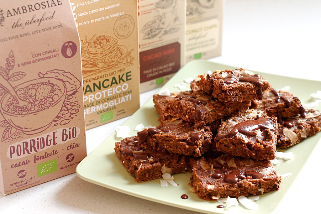 Porridge Brownies Proteici Al Cacao E Cocco Ambrosiae