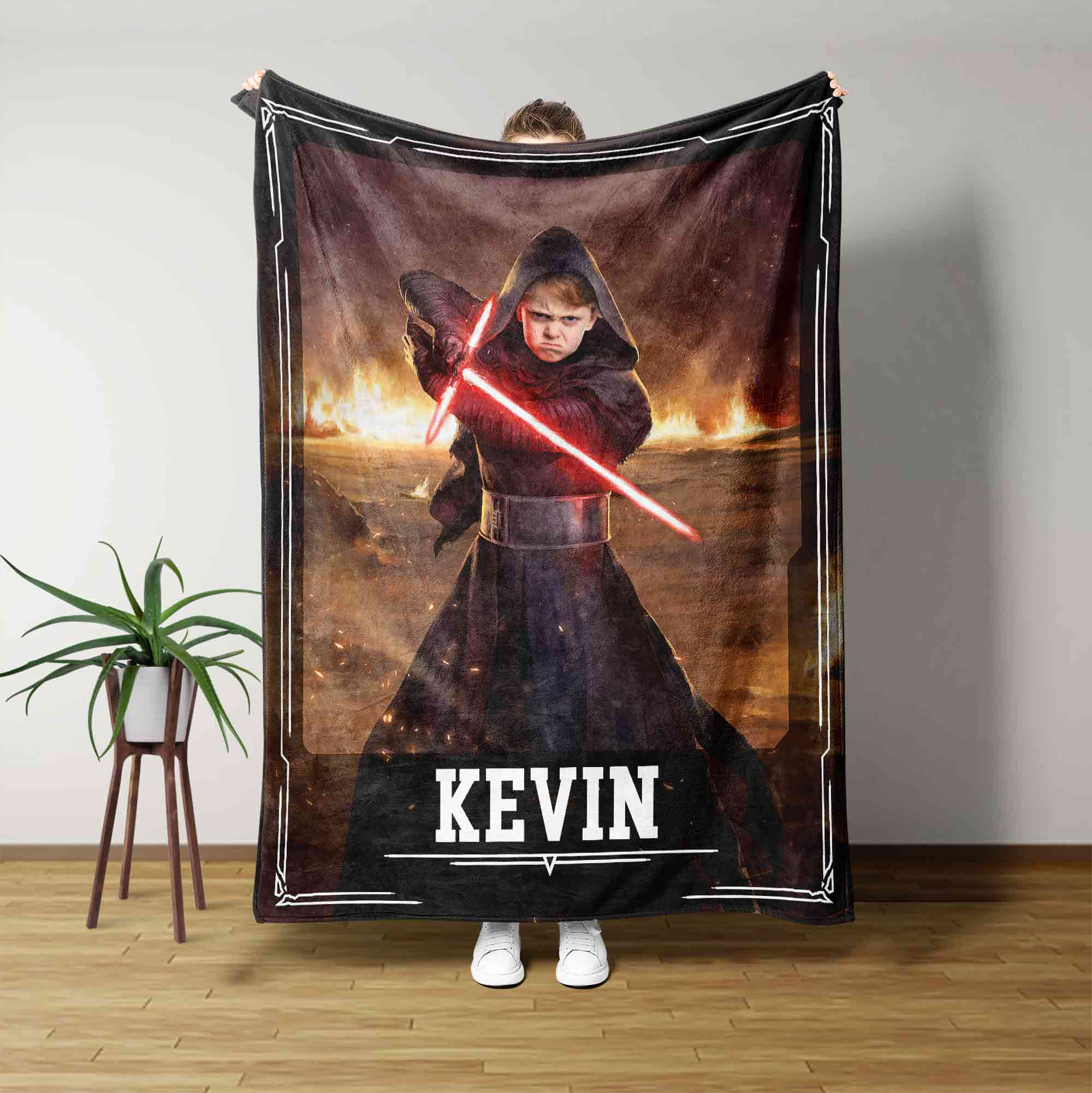 Personalized Hero Movie Blanket, Movie Character Blanket, Custom Face Blanket, Blanket For Kid, Gift For Boy, Birthday Gift