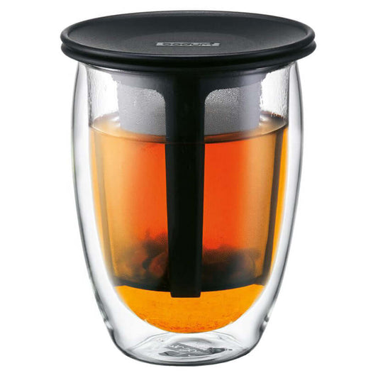 Bodum Assam Teapot, 1,5 L, Bambou, Transparent, INOX