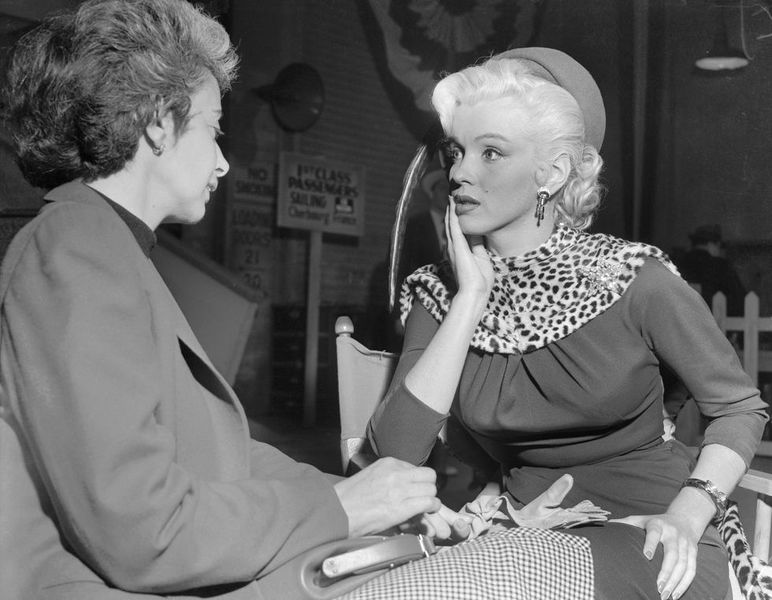 Marilyn Monroe avec sa prof de théâtre