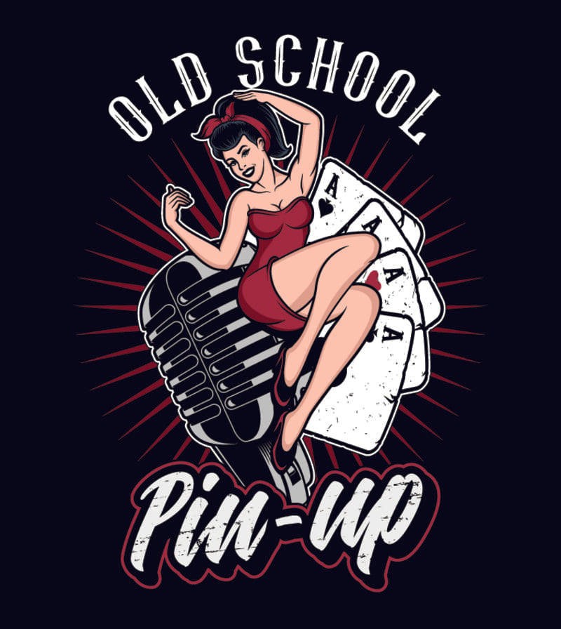 Photo style rockabilly Pin-Up Old School