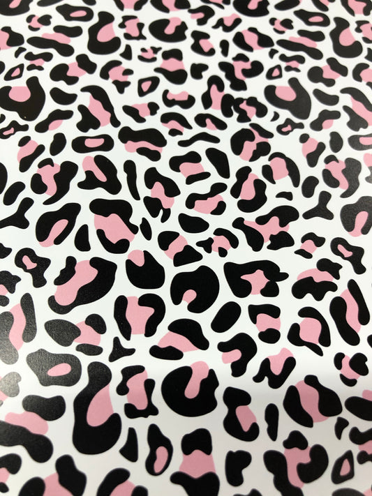Pink & white animal print – 618 area vinyl