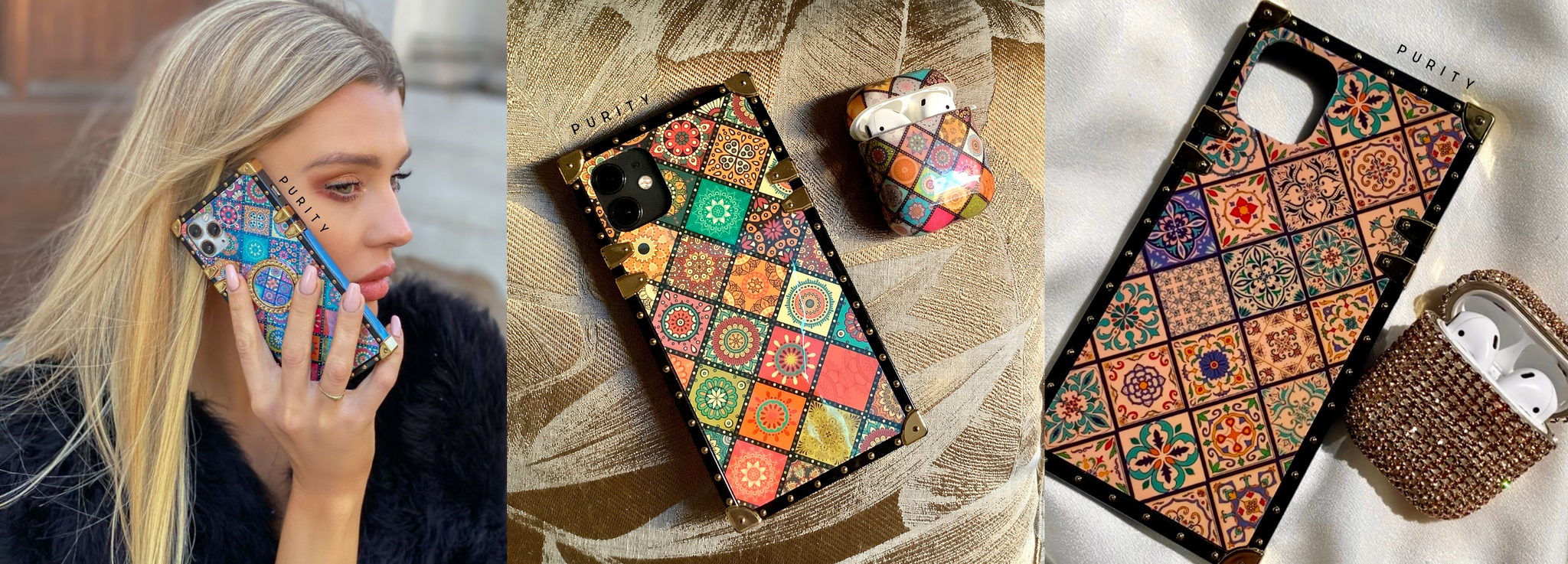 Vibrant and colorful phone cases by PURITY