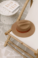 cubs and co caramel fedora hat