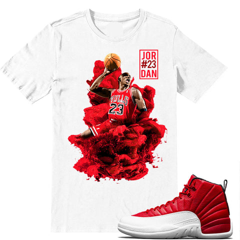 red 12s shirt