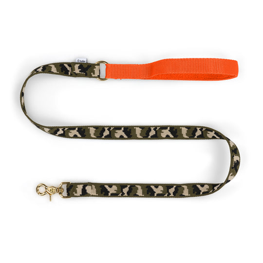 Orange + Cerise Lead - With Soft Fleece Lined Handle