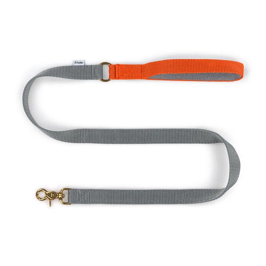 Orange + Cerise Lead - With Soft Fleece Lined Handle