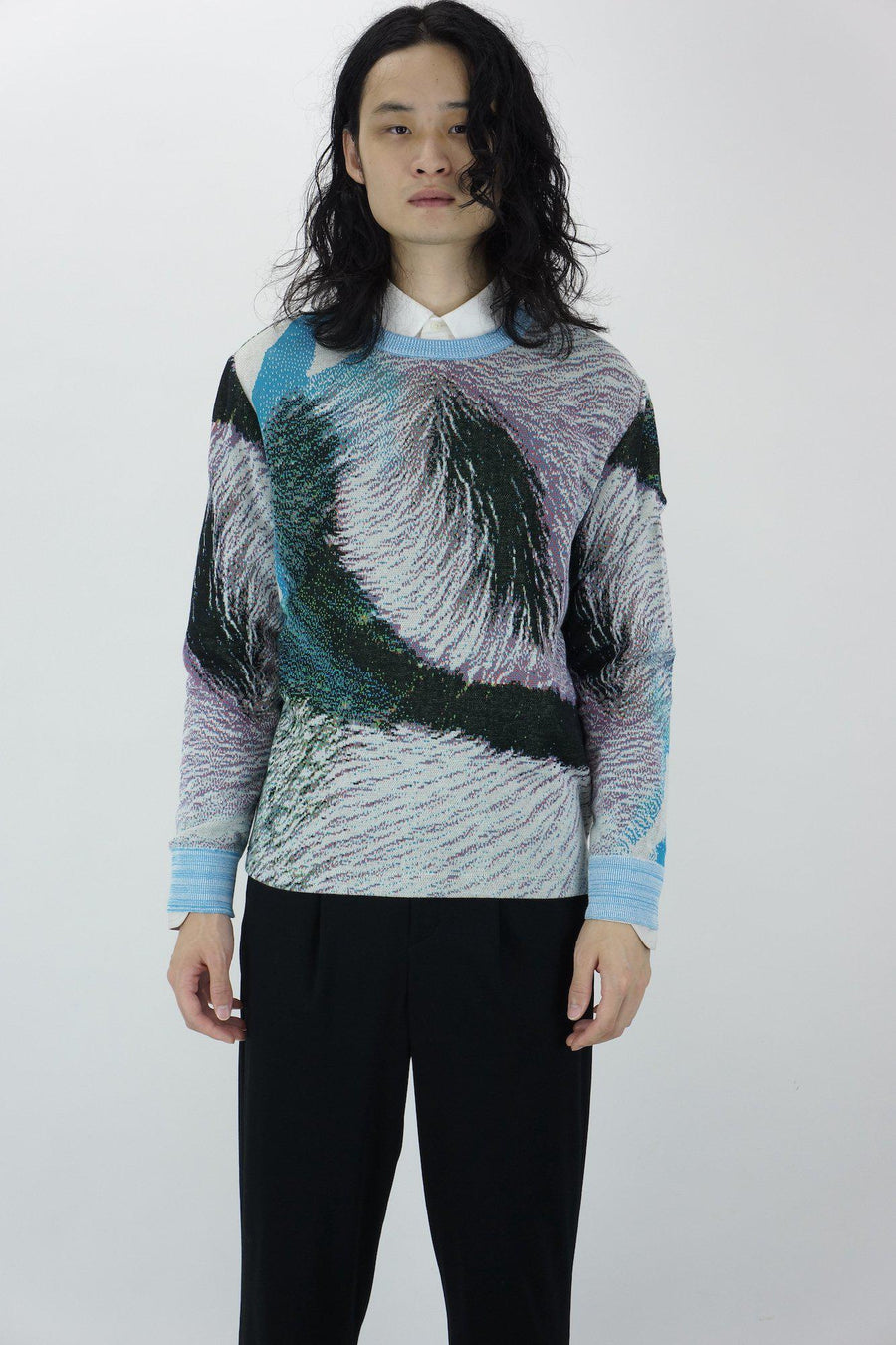 Hatra 21ss SYN FEATHER SWEATER / HALCYON トップス ニット/セーター