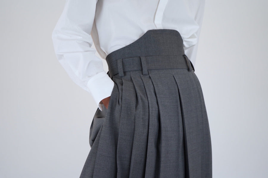 Gg様専用】HATRA HAK PLEATS PANTS / GRAY-