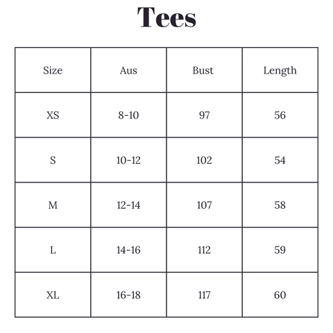 Tee Sizing – Greatfool