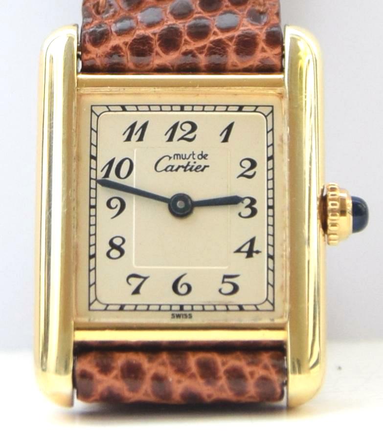 Ladies Swiss Quartz Cartier Tank with 