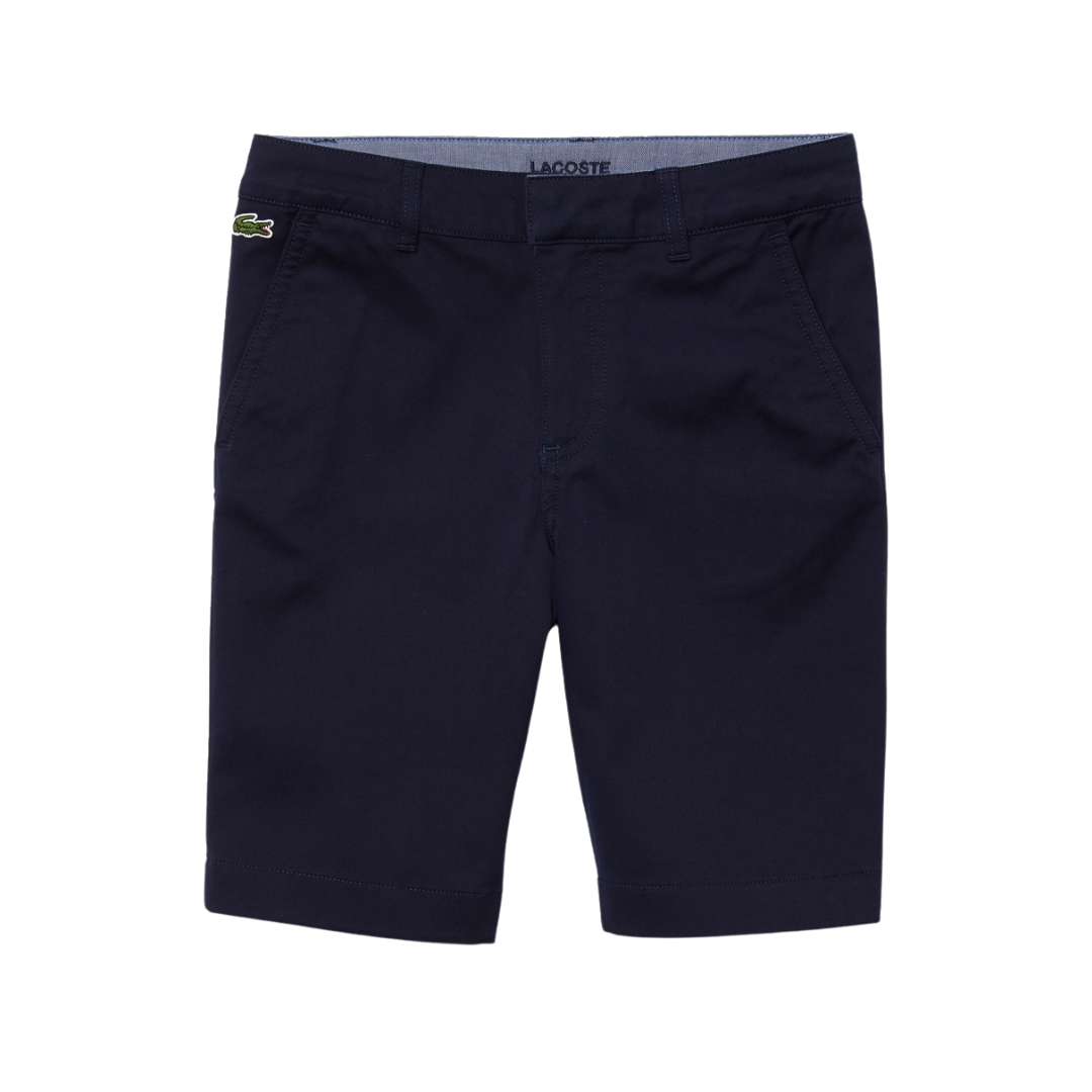 lacoste chino shorts navy